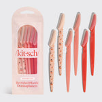 Kitsch Cherry Blossom Dermaplaners 6pc Set fanned out on white surface