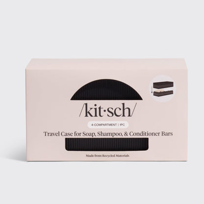 4-Compartment Travel Case - Black