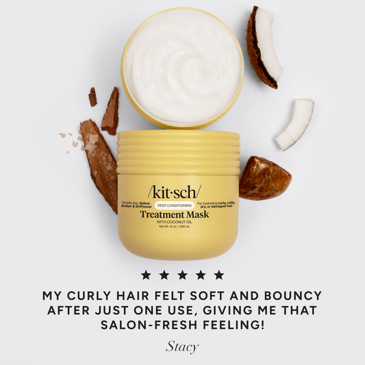KITSCH Coconut Oil Deep Conditioning Mask 5-star review – soft, hydrated hair results