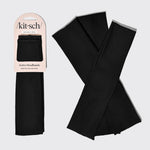 KITSCH Black Active Headbands — hero product shot of black active headbands 3-piece set — soft, stretchy design keeps hair in place during workouts and lounging