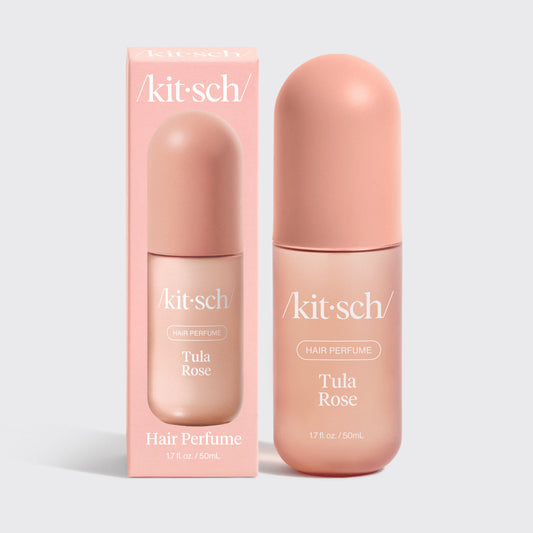 Kitsch Tula Rose Hair & Body Perfume Mist bottle on a soft neutral background