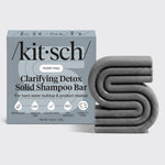 KITSCH Detox Shampoo Bar — clarifying solid shampoo bar product shot — removes hard water mineral buildup, chlorine residue & product buildup — leaves hair brighter, lighter, and genuinely clean