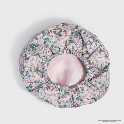Bridgerton x Kitsch Satin-Lined Flexi Shower Cap, KITSCH