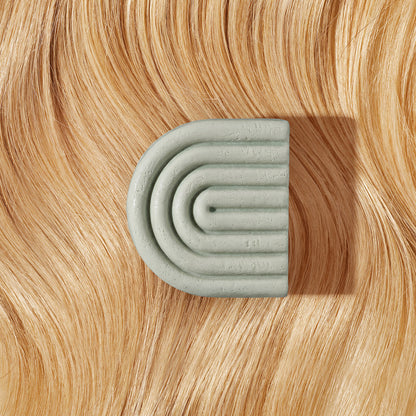 KITSCH Rosemary & Biotin Volumizing Conditioner Bar after result – fuller, voluminous, shiny hair after rosemary biotin treatment