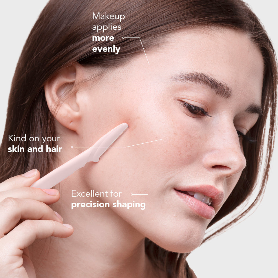 KITSCH Dermaplaner — top-selling product highlight — eco-friendly single-blade dermaplaner for facial exfoliation and peach fuzz removal